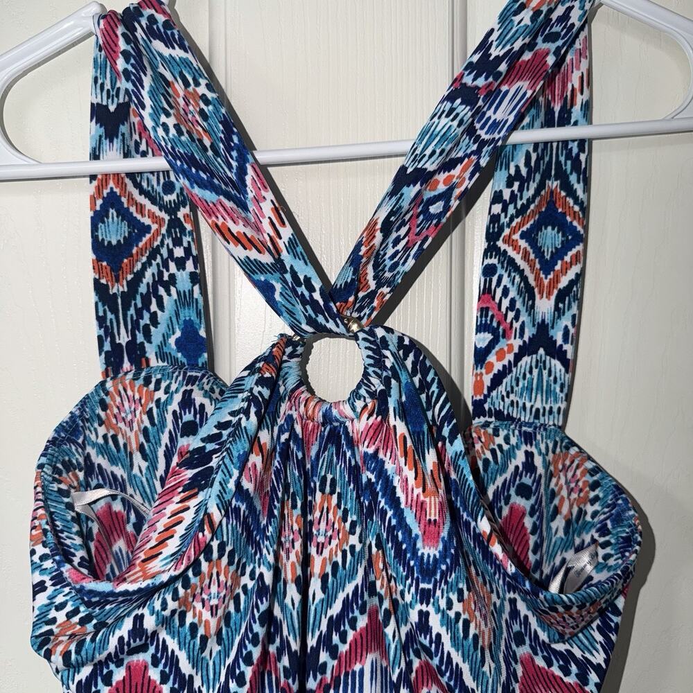 NWT Tommy Bahama Prima Peacock Midi Dress Woman’s Size S 10041-AMALFI SEA - Picture 3 of 8